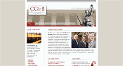 Desktop Screenshot of cgblaw.com